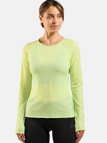 Sweat de sport 'X-ALP PW 115' ODLO en jaune : devant