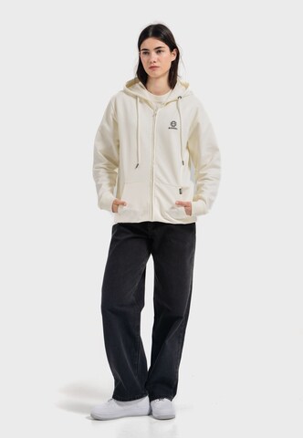 Oldskull Sweatjacke 'Basic Oldskull 25' in Weiß