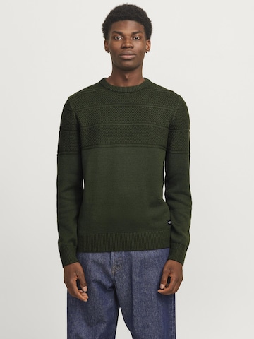 JACK & JONES Trui in Groen: voorkant