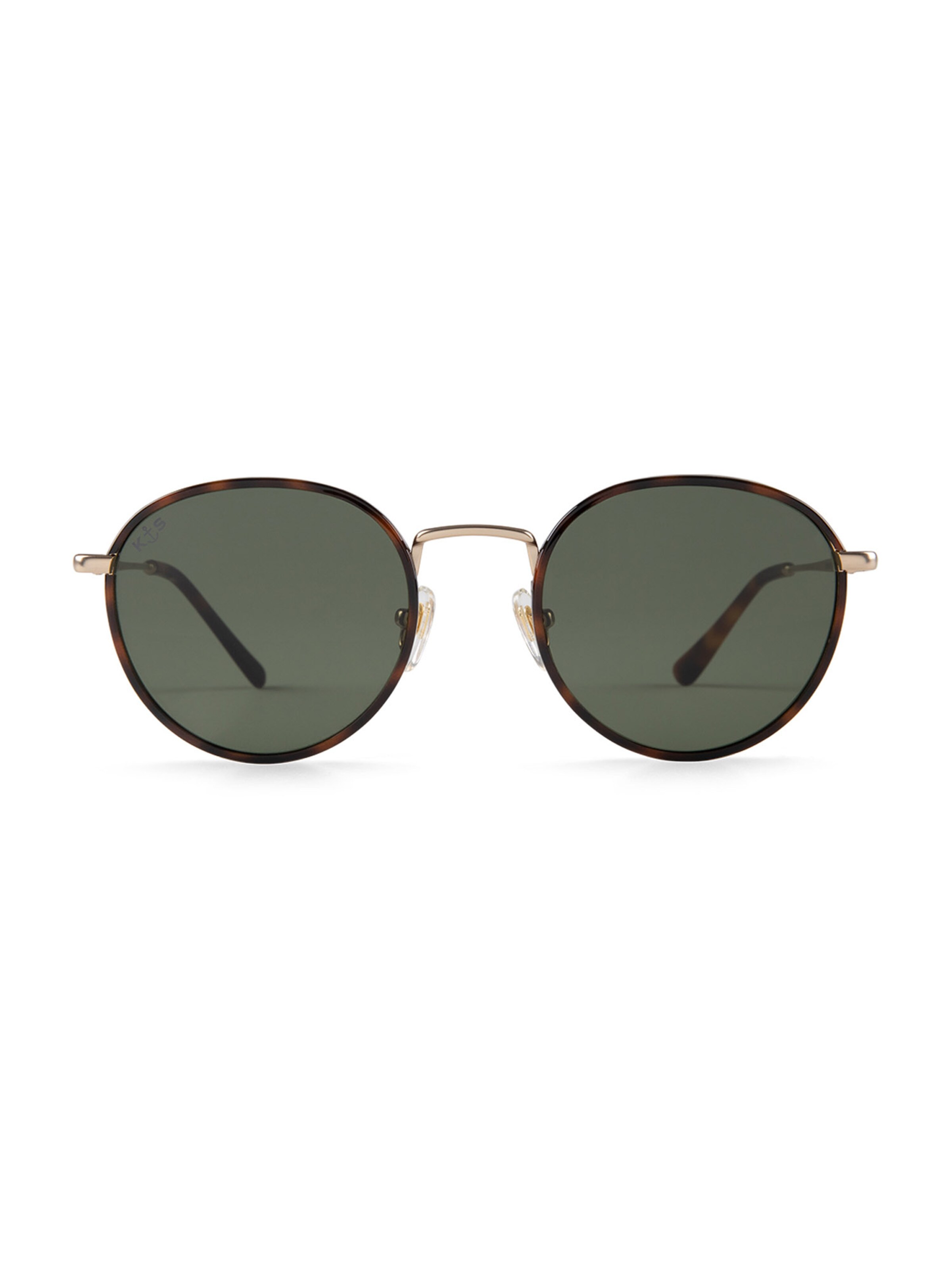 Kapten & Son Слънчеви очила 'London Gold Tortoise Green' в кафяво