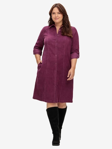 SHEEGO Shirt Dress in Purple