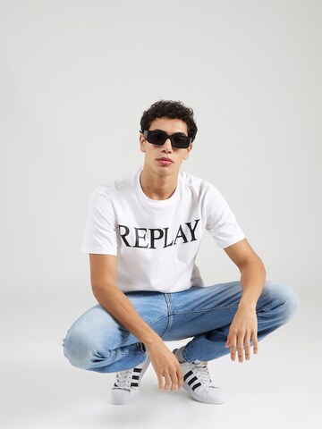 T-Shirt REPLAY en blanc