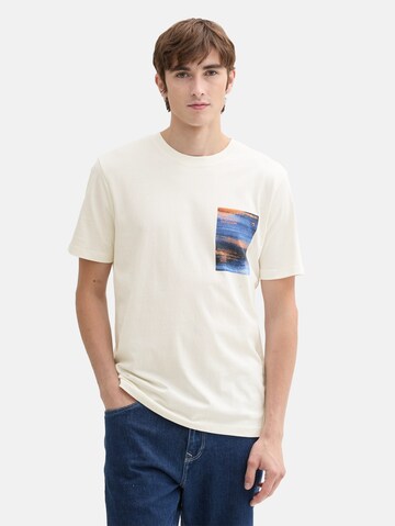 TOM TAILOR DENIM Shirt in White: front