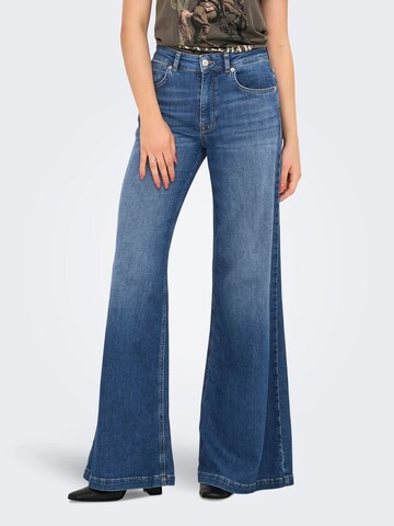 Wide Leg Jean 'ONLCalifornia' ONLY en bleu : devant