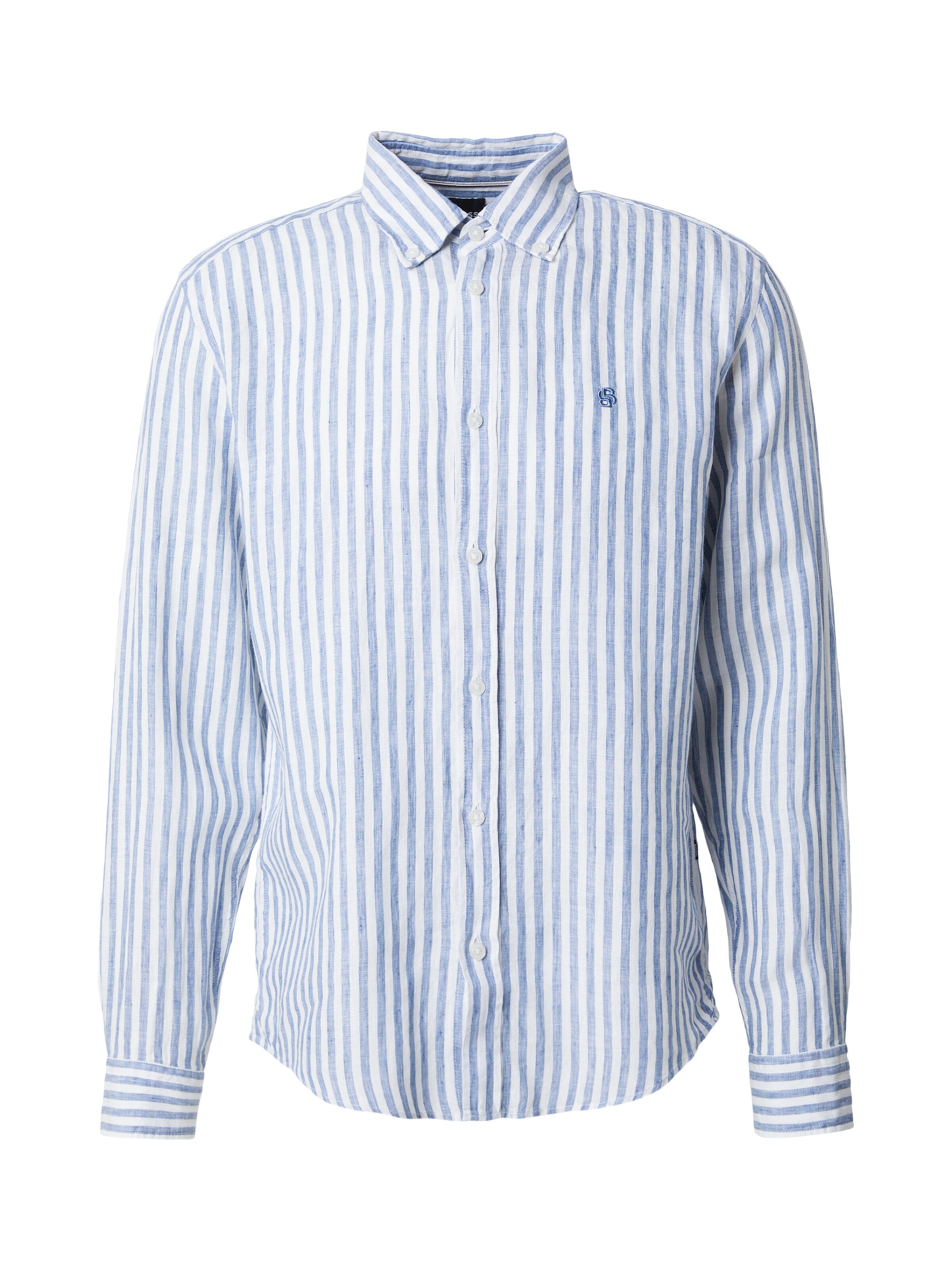 BOSS Krekls 'LIAM', krāsa - zilgans / balts, Preces skats