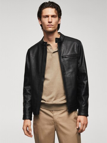 MANGO MAN Between-Season Jacket 'BRAKE' in Black: front