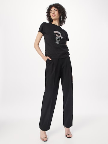 Karl Lagerfeld Тениска 'Ikonik' в черно