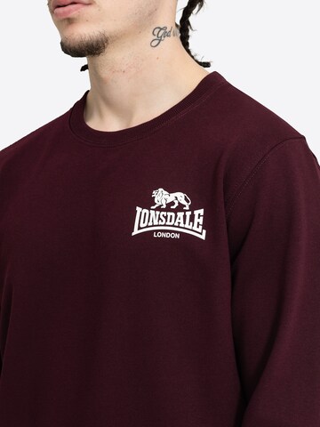 LONSDALE Sweatshirt 'LONGRIDGE' in Rood