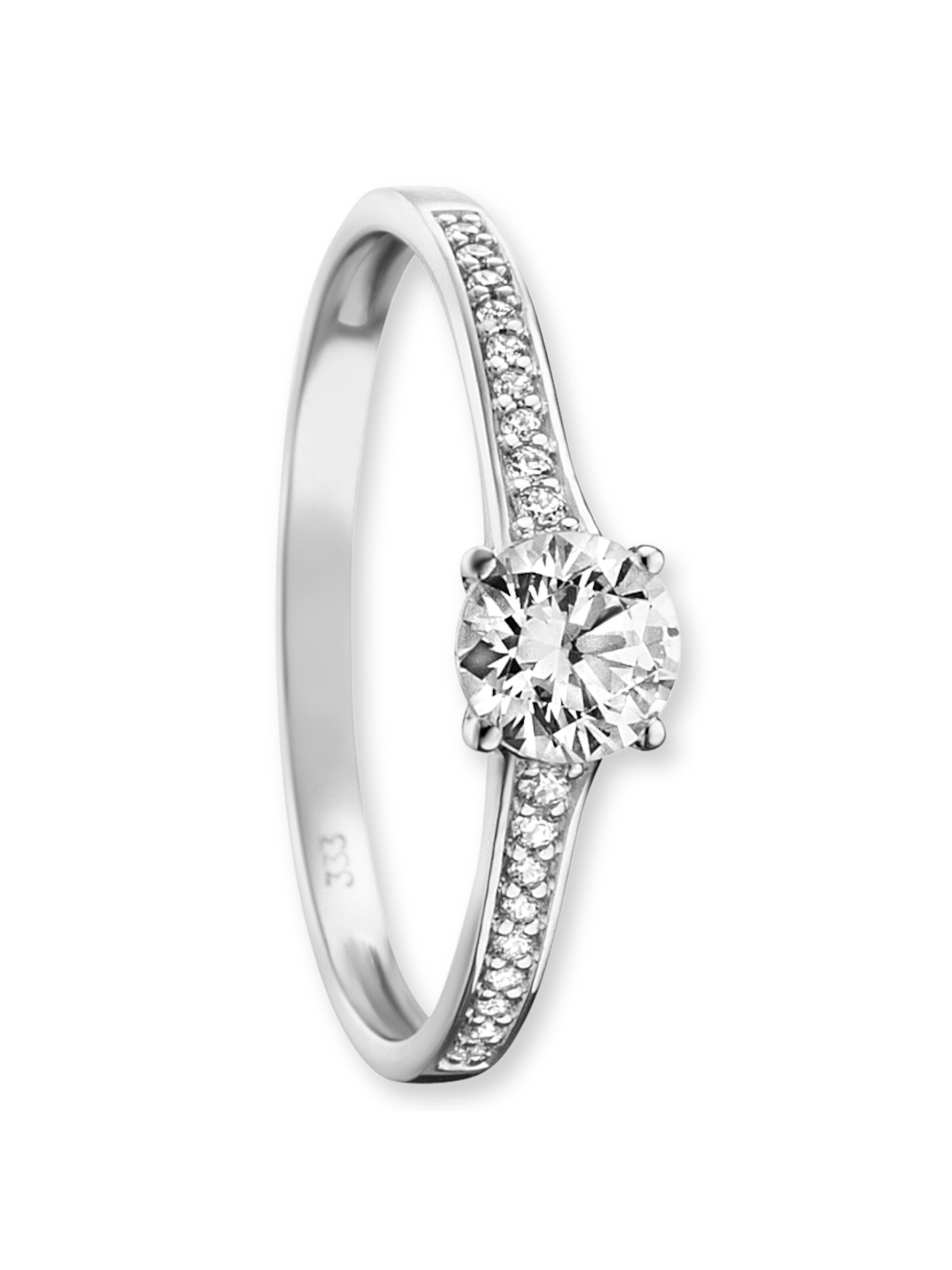 ONE ELEMENT Ring in Silber: Vorderseite