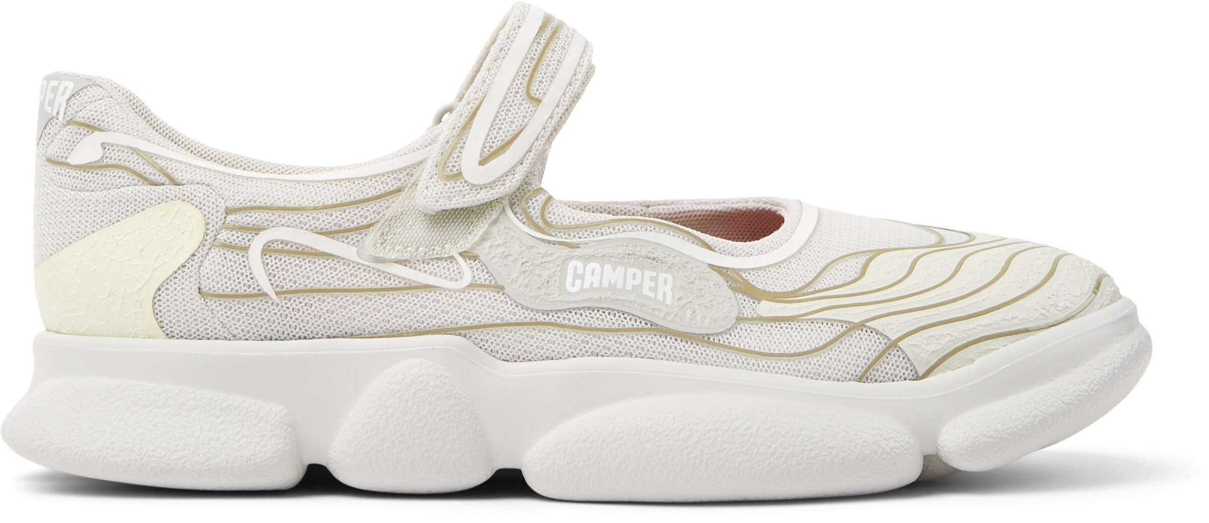 CAMPER Ballet Flats 'Karst' in White