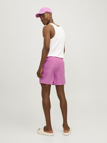 JACK & JONES Badeshorts 'JPSTFiji' in Pink