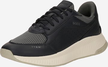 BOSS Platform trainers 'TTNM EVO' in Blue: front