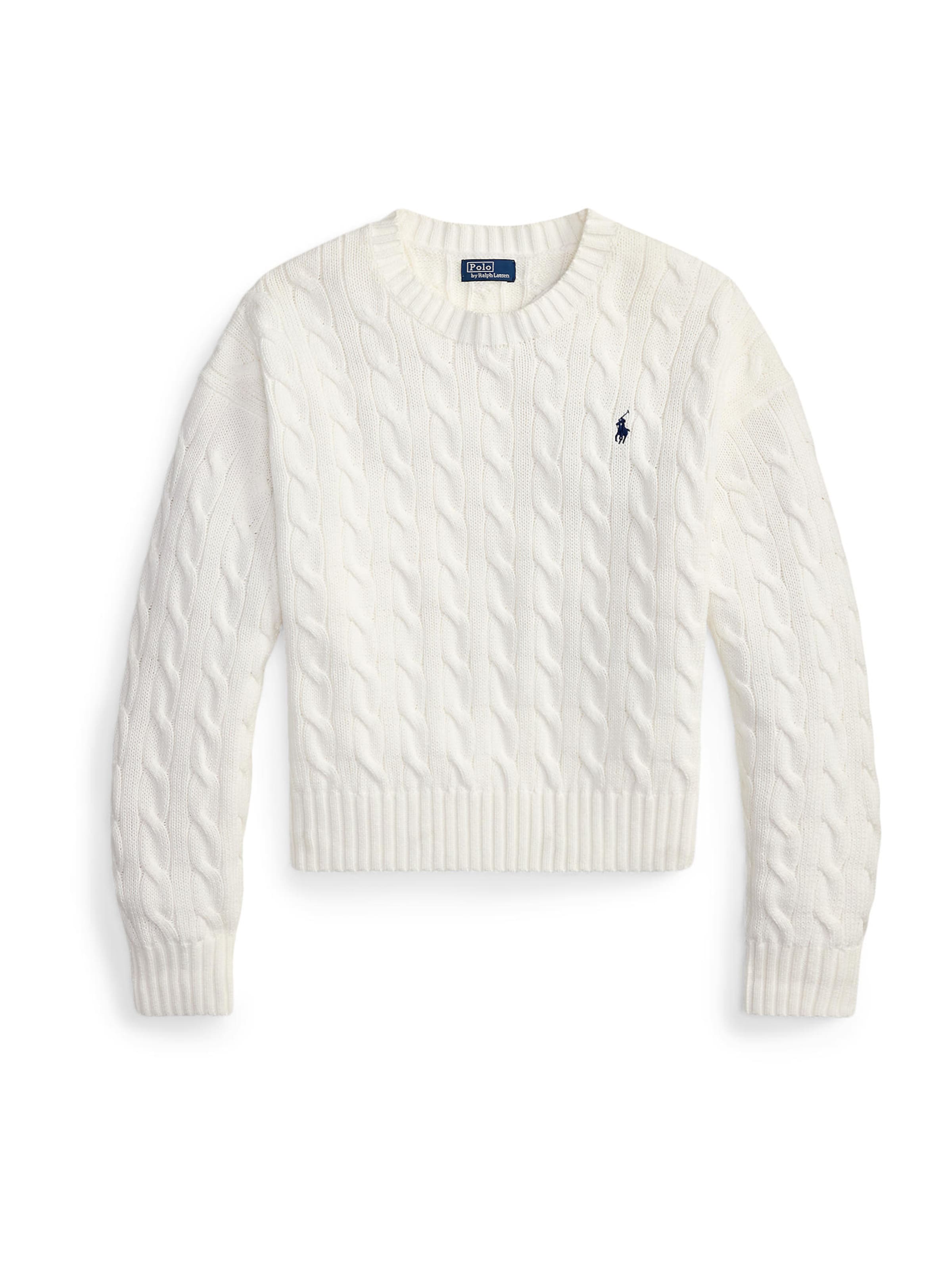Polo Ralph Lauren Πουλόβερ σε λευκό: μπροστά