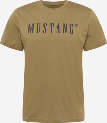 MUSTANG T-Shirt 'Alex' in Grün: predná strana