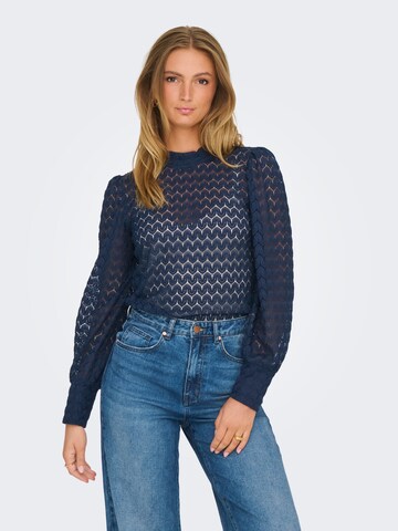 JDY Blouse 'JDYAVERY' in Blauw: voorkant