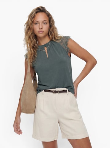 ONLY Blouse 'ONLNicola' in Groen: voorkant