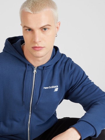 new balance Zip-Up Hoodie in Blue