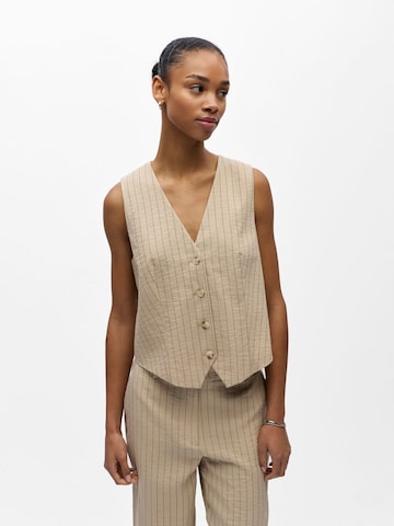 OBJECT Anzugweste 'OBJRini' in Beige: Vorderseite