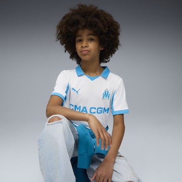 T-Shirt fonctionnel 'Olympique de Marseille 25/26' PUMA en blanc : devant