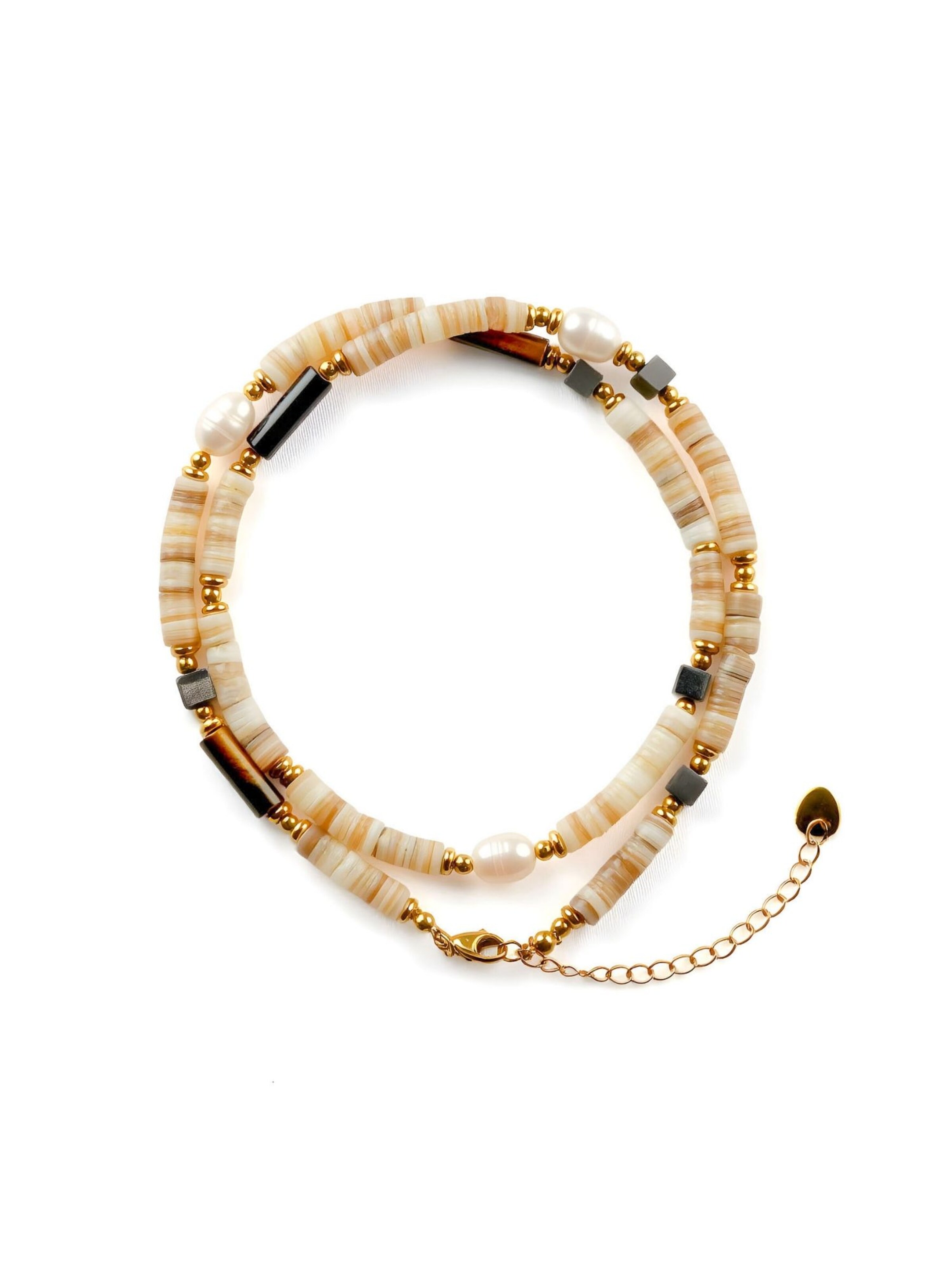 Nemomatheo Kette 'Earthlines'‌ in Beige