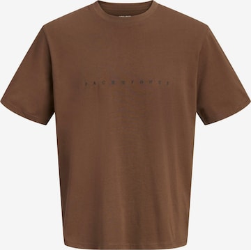JACK & JONES Shirt in Brown: front