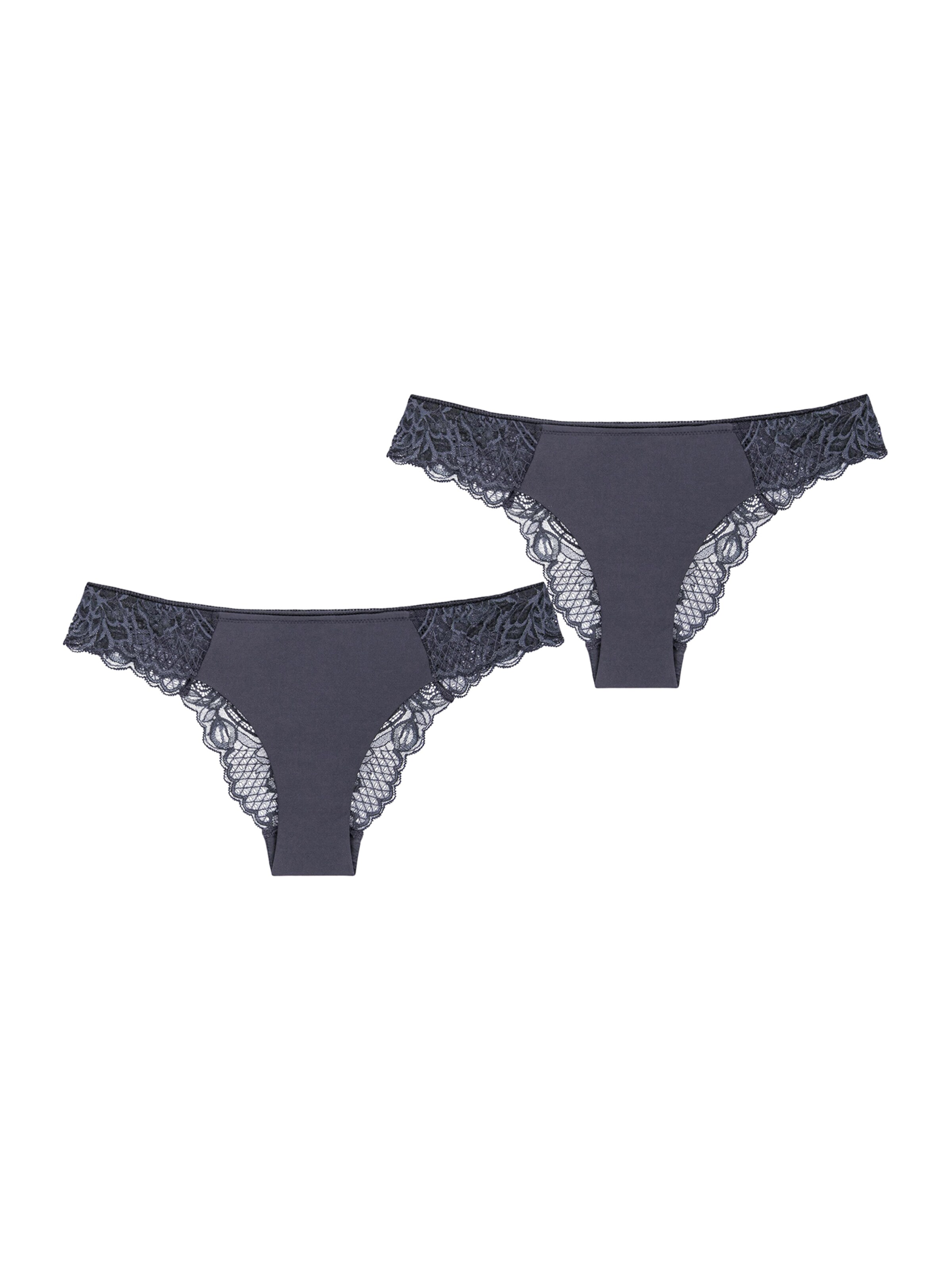 TRIUMPH Brasilslip ' Wild Peony Florale Brazilian ' in Grau: Vorderseite