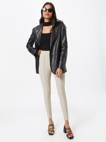 River Island - Skinny Calças em cinzento