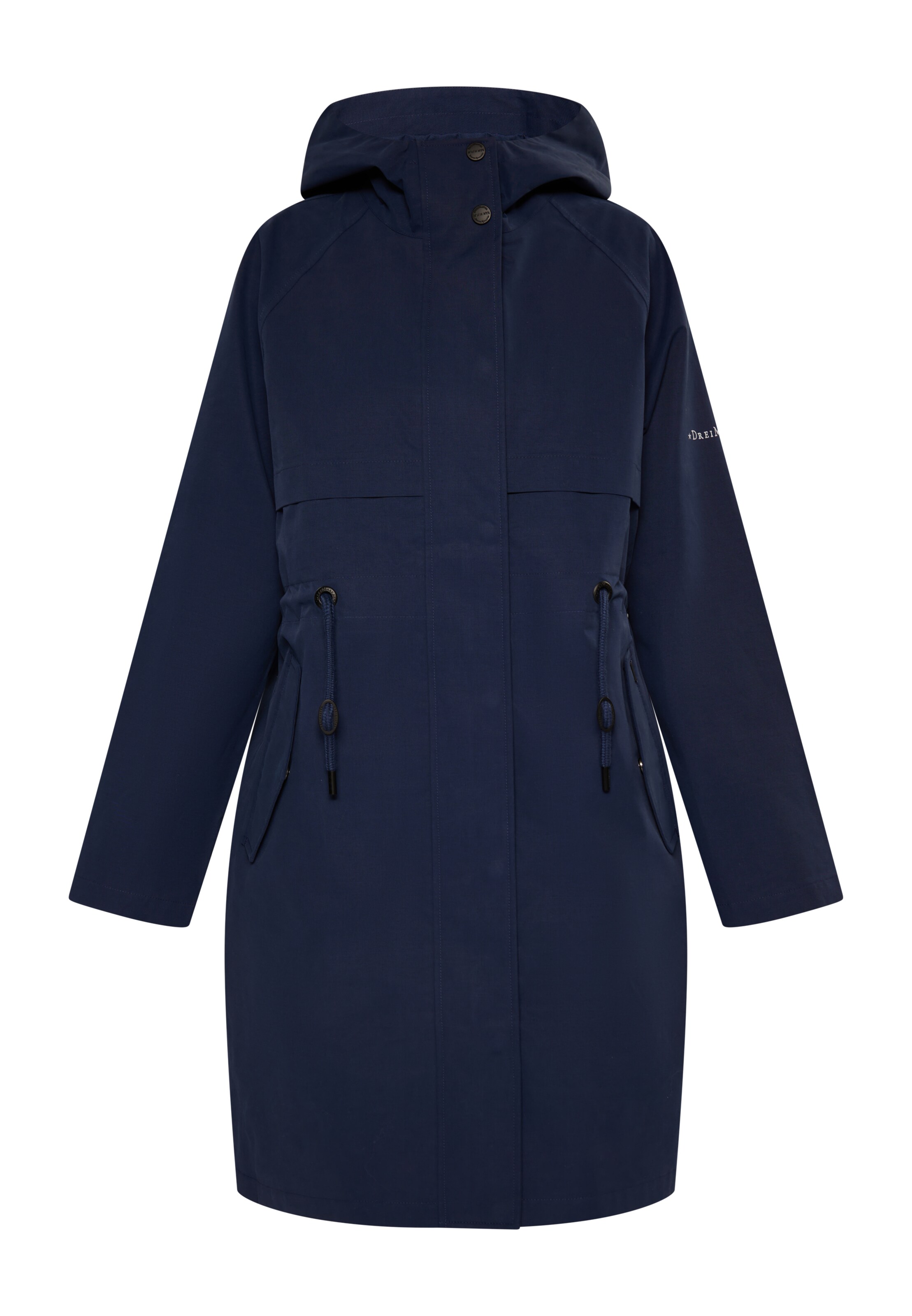 DreiMaster Klassik Funktsionaalne mantel, värv sinine: eest vaates