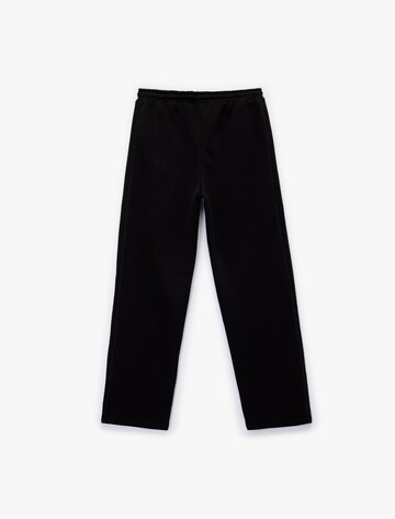 Koton Wide Leg Hose in Schwarz