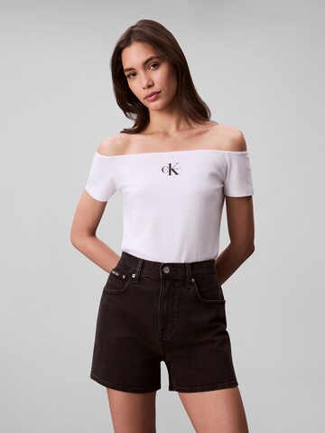 Calvin Klein Jeans Футболка в Белый: спереди