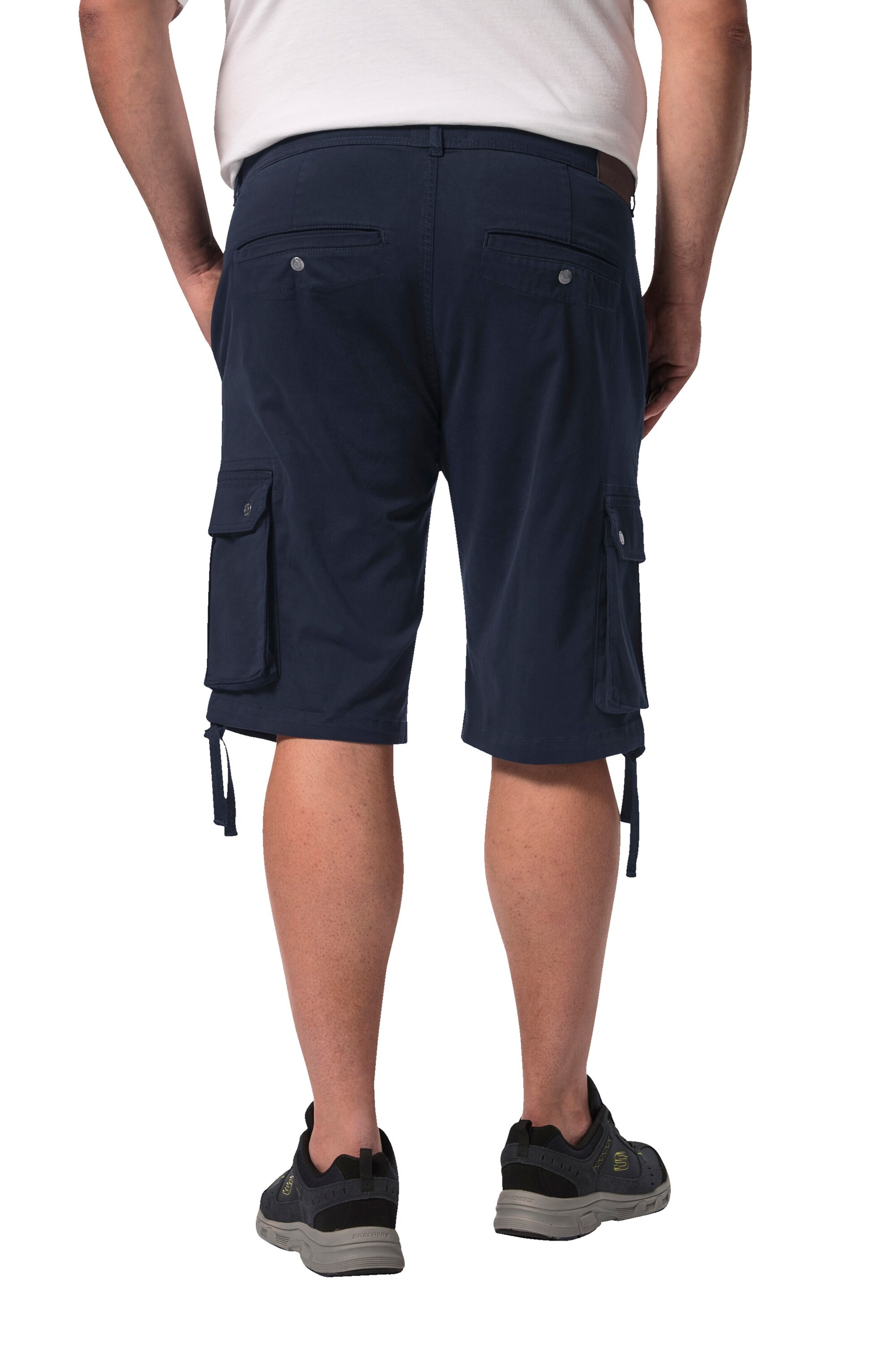 Men Plus Regular Cargo trousers in Blue