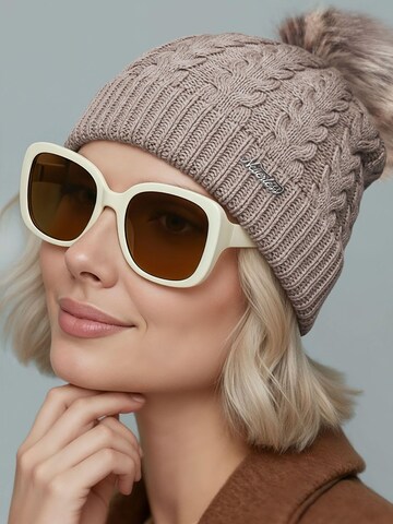 Neverless Beanie '1975' in Beige