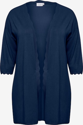 Fransa Curve Blouse in Blauw: voorkant