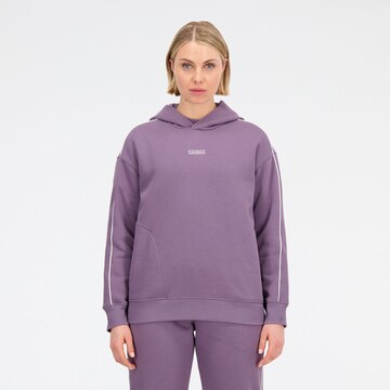 new balance Athletic Zip-Up Hoodie in Purple: front