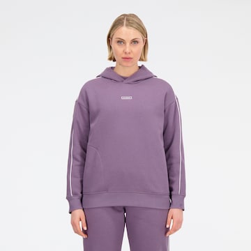 Veste de survêtement new balance en violet : devant