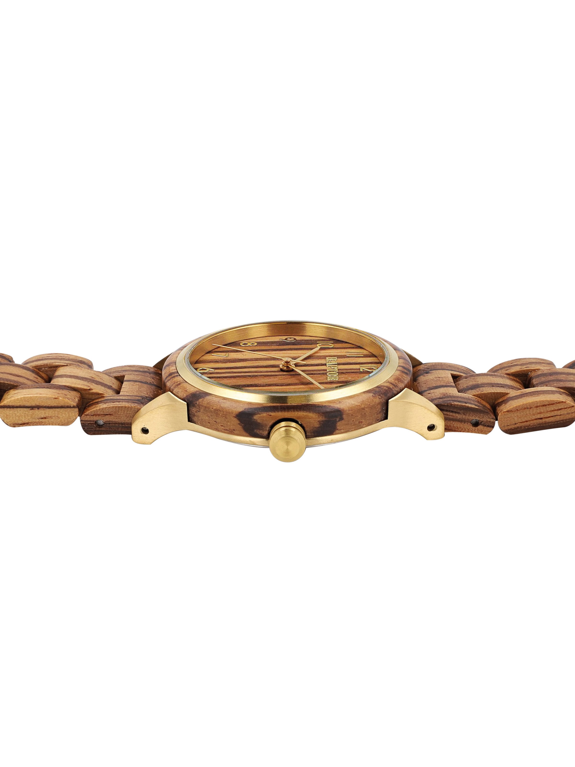 Raptor Analog Watch 'Lenni, Mineralglas' in Brown