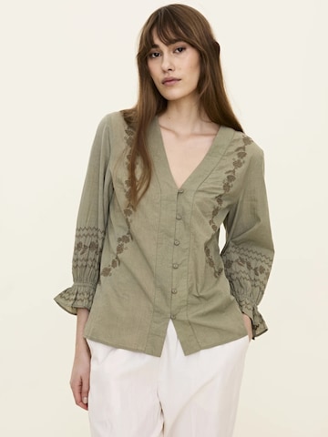 Odd Molly Blouse 'Garden' in Green: front