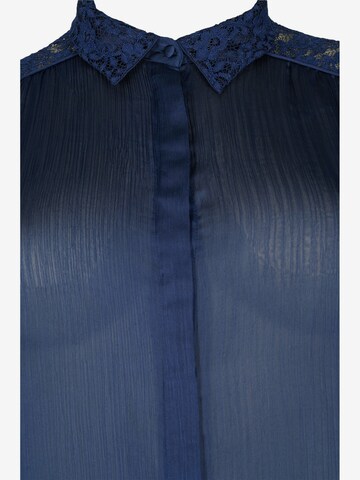 Zizzi Bluse 'Kodi' in Blau