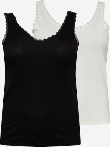 Vero Moda Curve Top in Zwart: voorkant