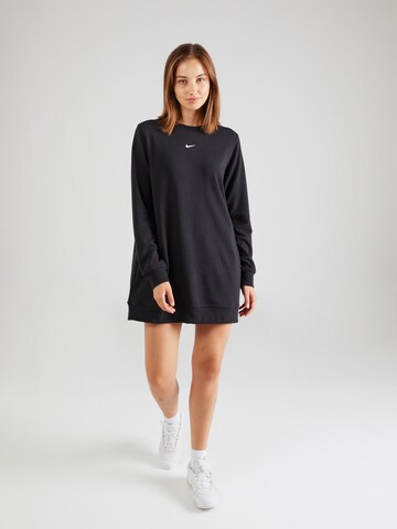 NIKE Athletic Sweatshirt in Black: front