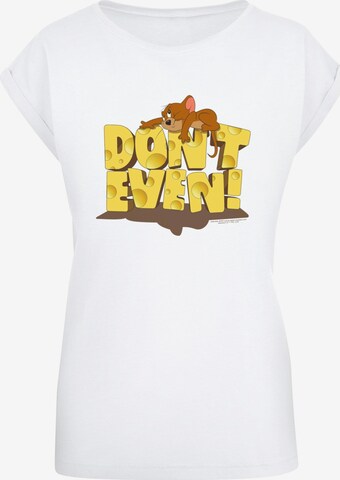 T-shirt 'Tom And Jerry - Don't Even' ABSOLUTE CULT en blanc : devant
