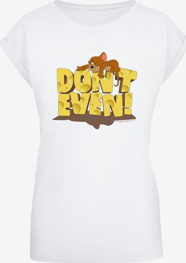 ABSOLUTE CULT T-shirt 'Tom And Jerry - Don't Even' en marron / pueblo / jaune / blanc, Vue avec produit