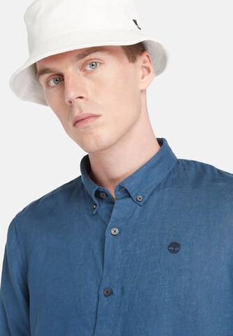 TIMBERLAND Regular fit Button Up Shirt 'Mill Brook' in Blue