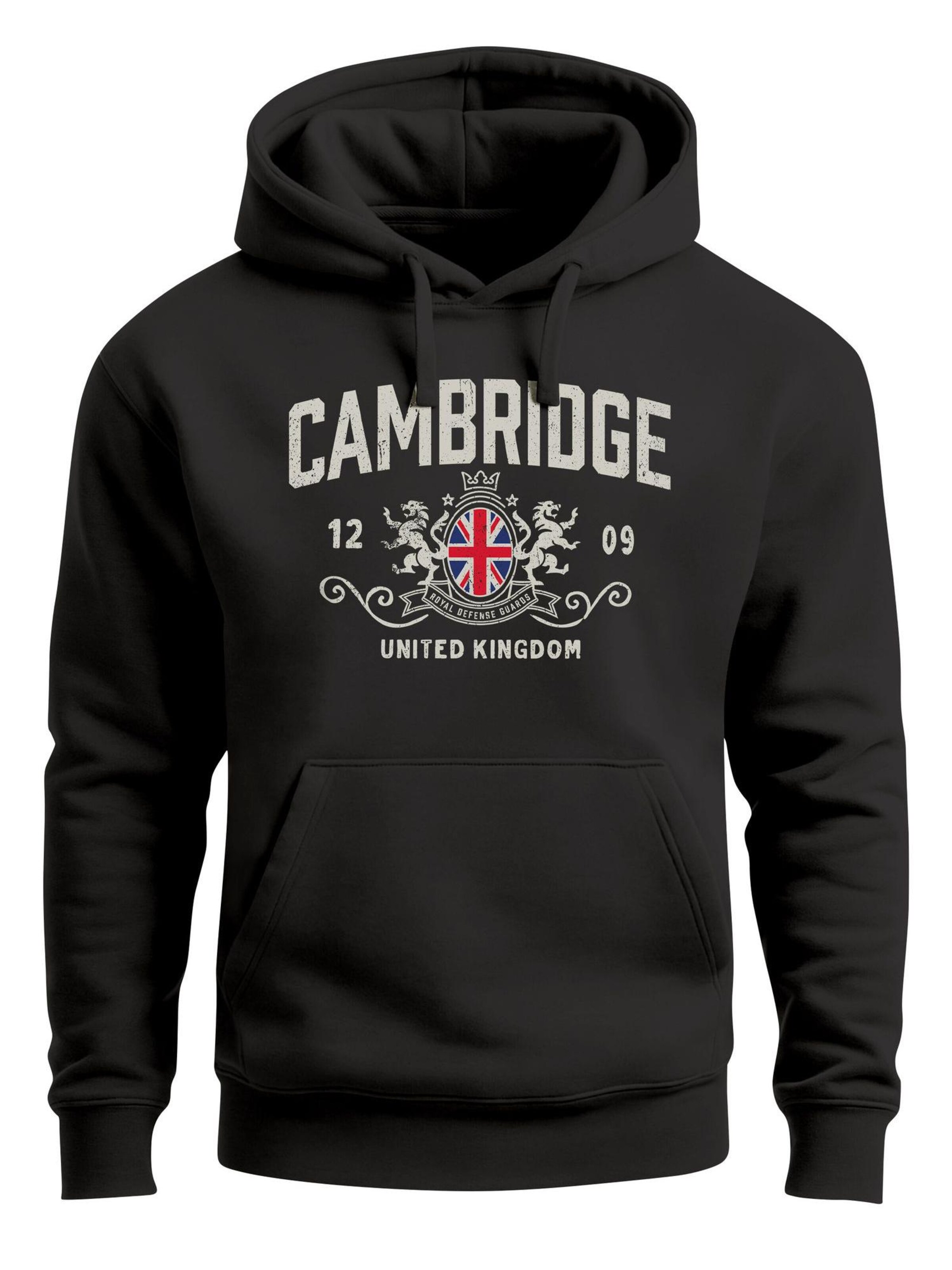 Neverless Sweatshirt 'Cambridge' in Black: front