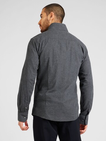 Bruun & Stengade Slim Fit Hemd 'Floyd' in Grau