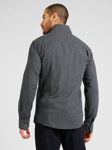 Bruun & Stengade Slim fit Button Up Shirt 'Floyd' in Grey