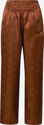 Regular Pantalon Nike Sportswear en marron : devant