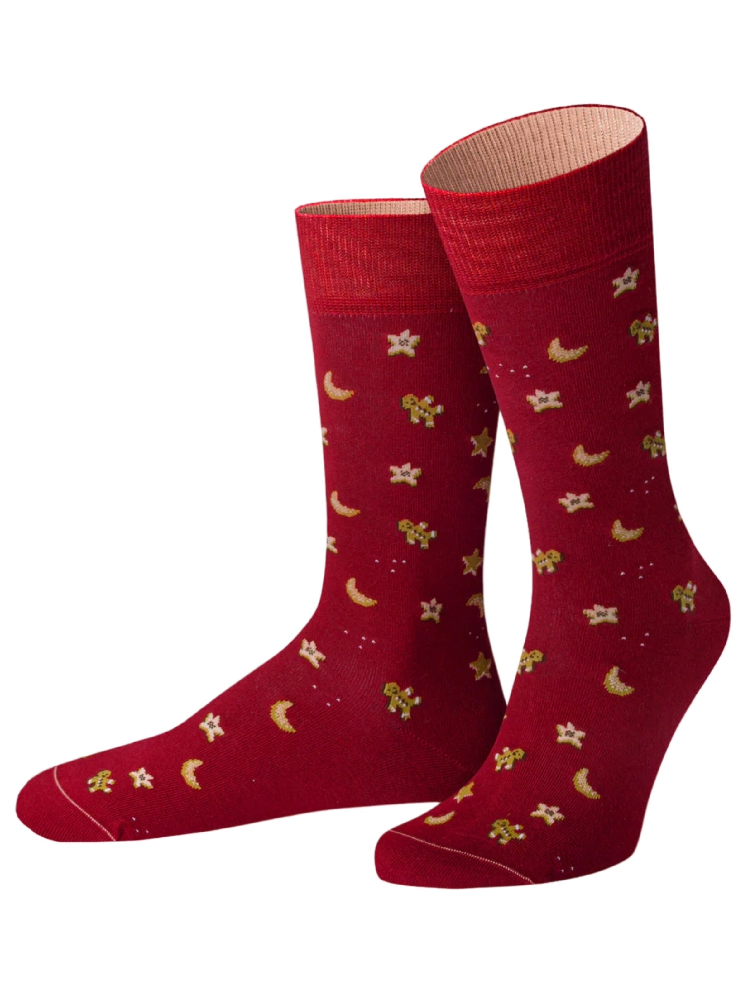 Von Jungfeld Socks 'Vanillekipferl Icon' in Red