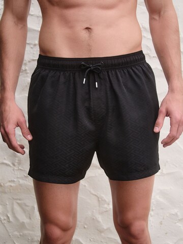 Next Board Shorts in Black: front