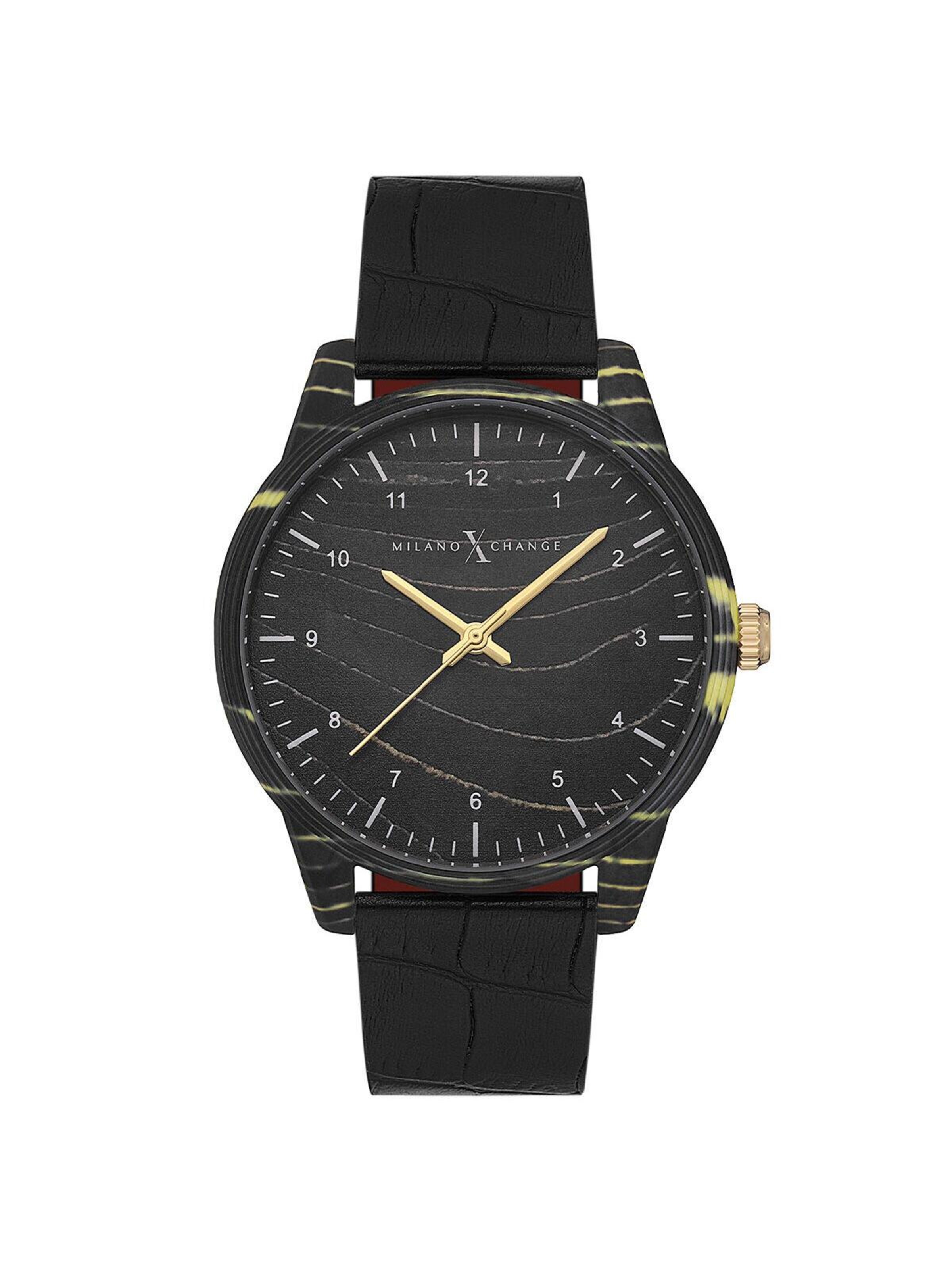 Orologio analogico 'Milano X Change Analog Men Watch MEX3106' di Milano X Change in nero: frontale